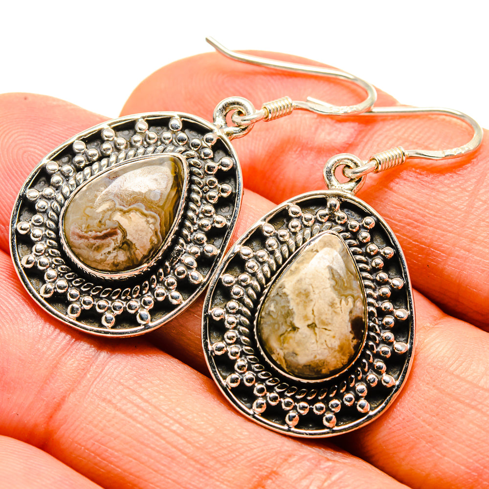 Ocean Jasper Earrings handcrafted by Ana Silver Co - EARR414650