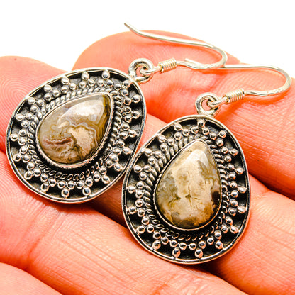 Ocean Jasper Earrings handcrafted by Ana Silver Co - EARR414650