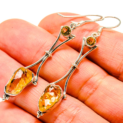 Citrine Earrings handcrafted by Ana Silver Co - EARR414662