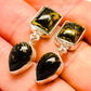 Golden Seraphinite Earrings handcrafted by Ana Silver Co - EARR414672
