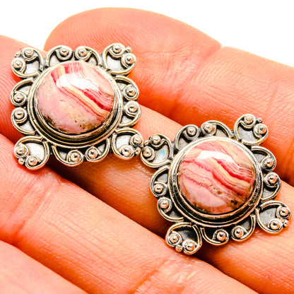 Rhodochrosite Earrings handcrafted by Ana Silver Co - EARR414685