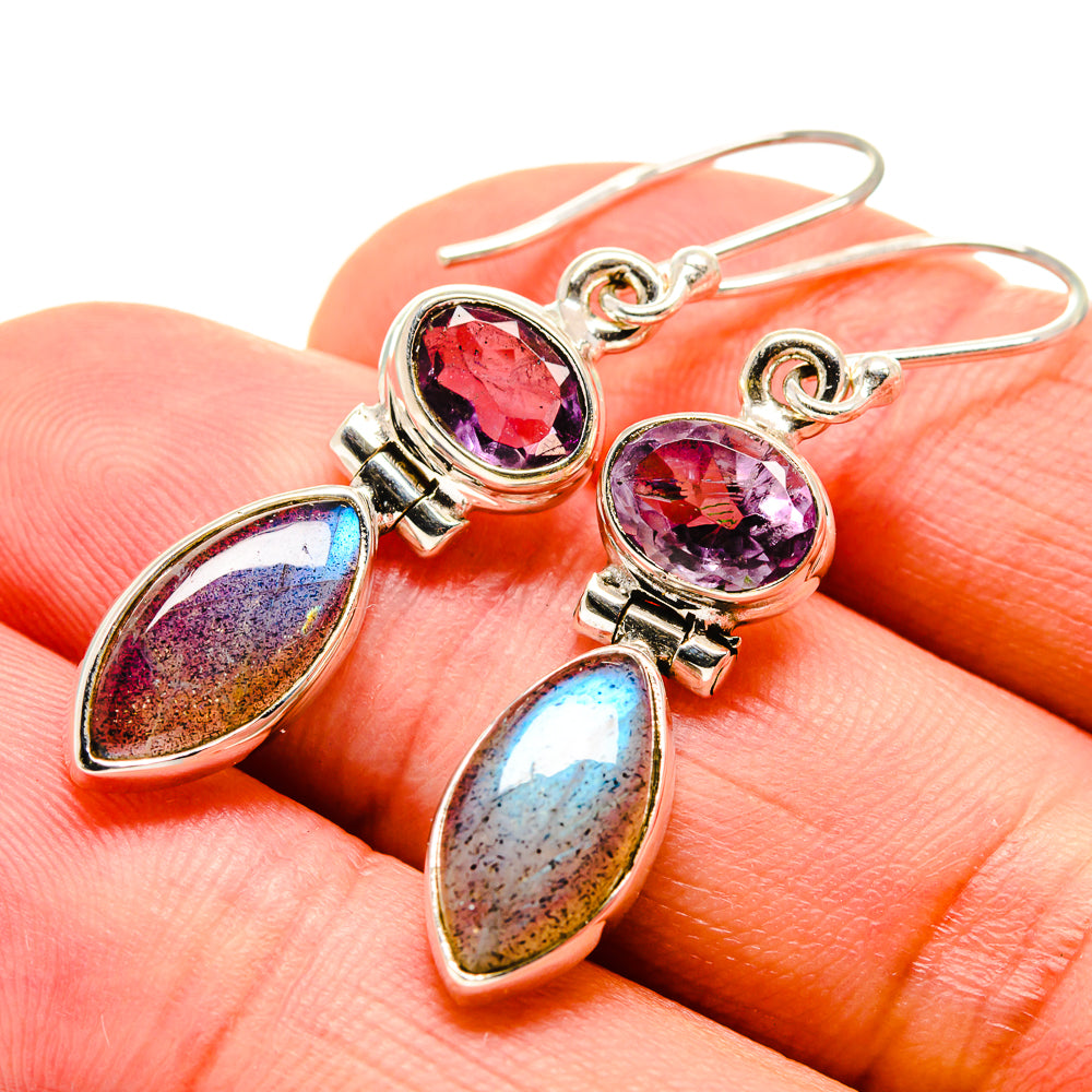 Labradorite Earrings handcrafted by Ana Silver Co - EARR414705