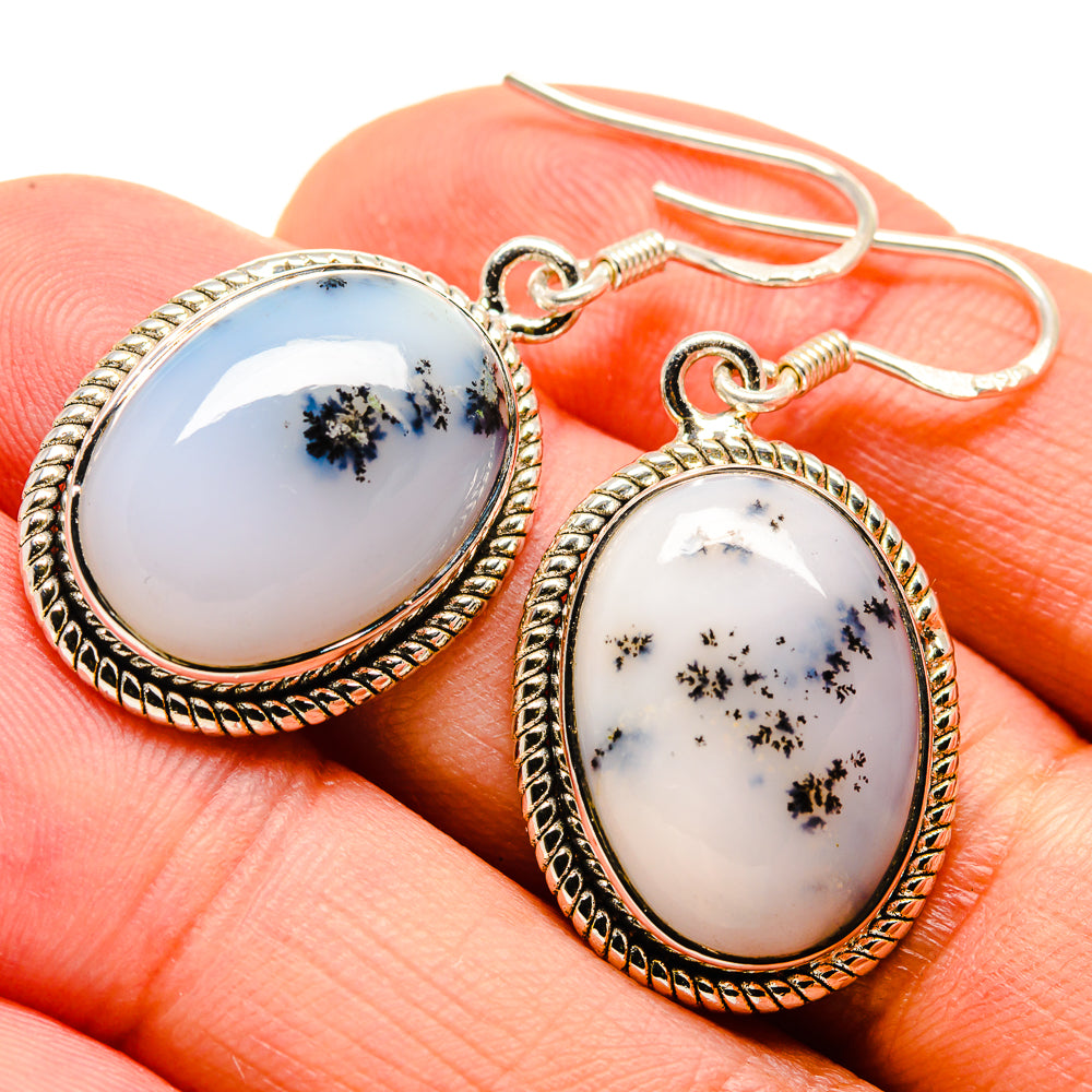 Dendritic Opal Earrings handcrafted by Ana Silver Co - EARR414706