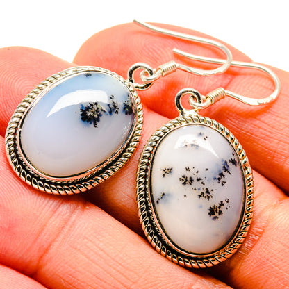Dendritic Opal Earrings handcrafted by Ana Silver Co - EARR414706