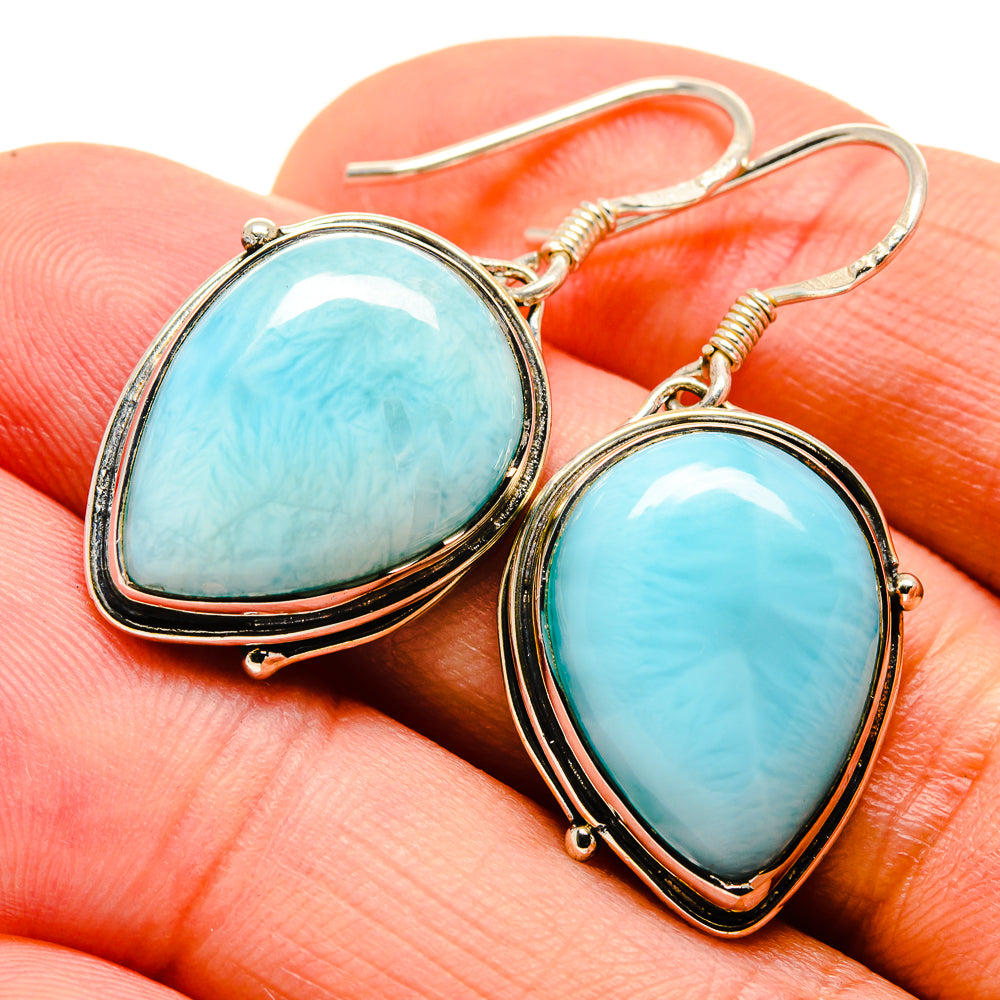 Larimar Earrings handcrafted by Ana Silver Co - EARR414707