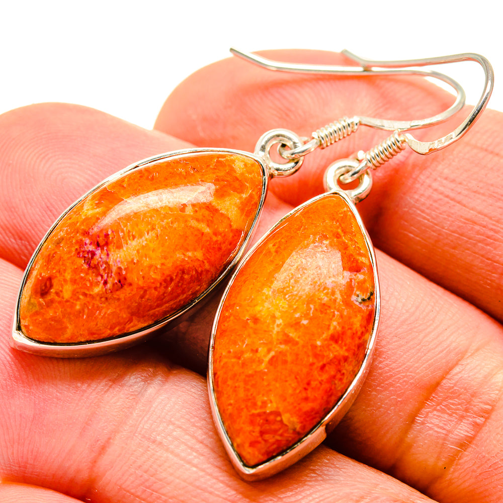 Sponge Coral Earrings handcrafted by Ana Silver Co - EARR414719