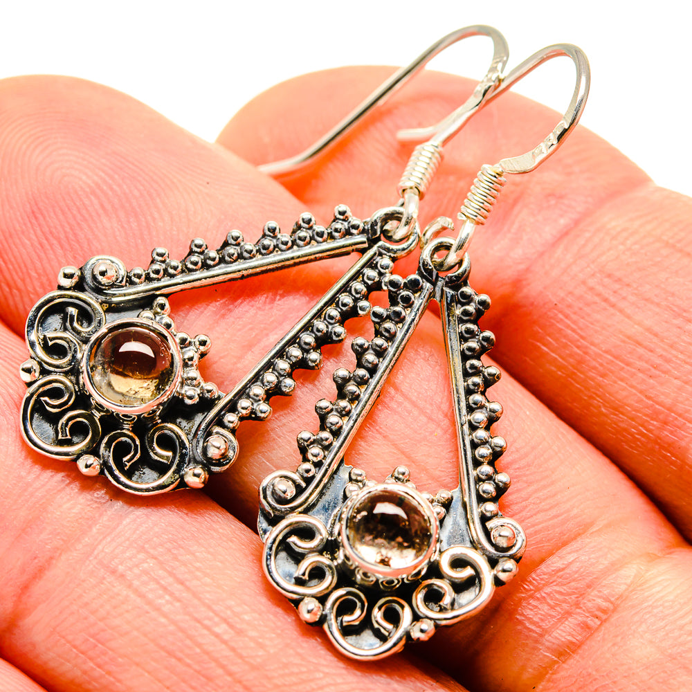 Rainbow Moonstone Earrings handcrafted by Ana Silver Co - EARR414740