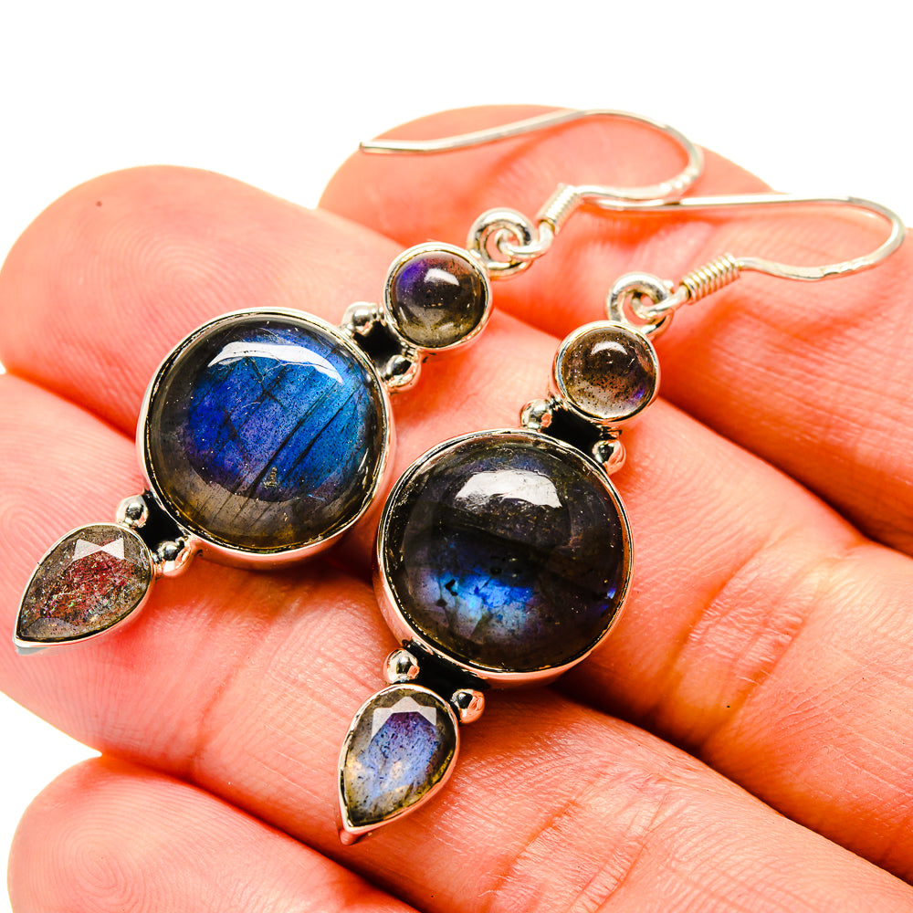 Labradorite Earrings handcrafted by Ana Silver Co - EARR414744