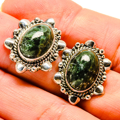 Seraphinite Earrings handcrafted by Ana Silver Co - EARR414754