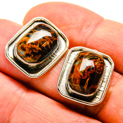Pietersite Earrings handcrafted by Ana Silver Co - EARR414772