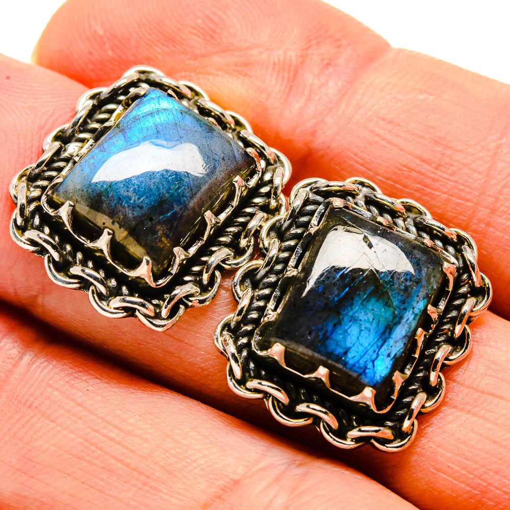 Labradorite Earrings handcrafted by Ana Silver Co - EARR414774