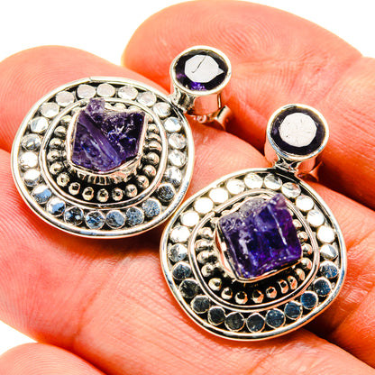 Tanzanite Earrings handcrafted by Ana Silver Co - EARR414781