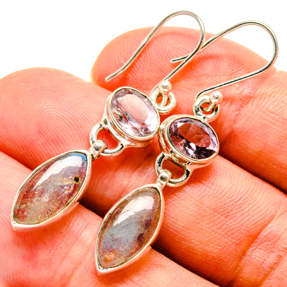 Labradorite Earrings handcrafted by Ana Silver Co - EARR414784