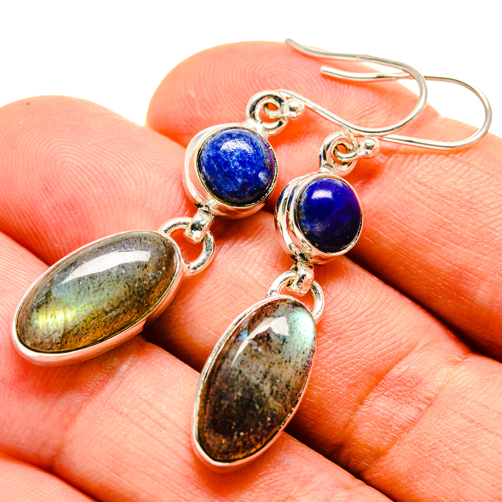 Labradorite Earrings handcrafted by Ana Silver Co - EARR414788