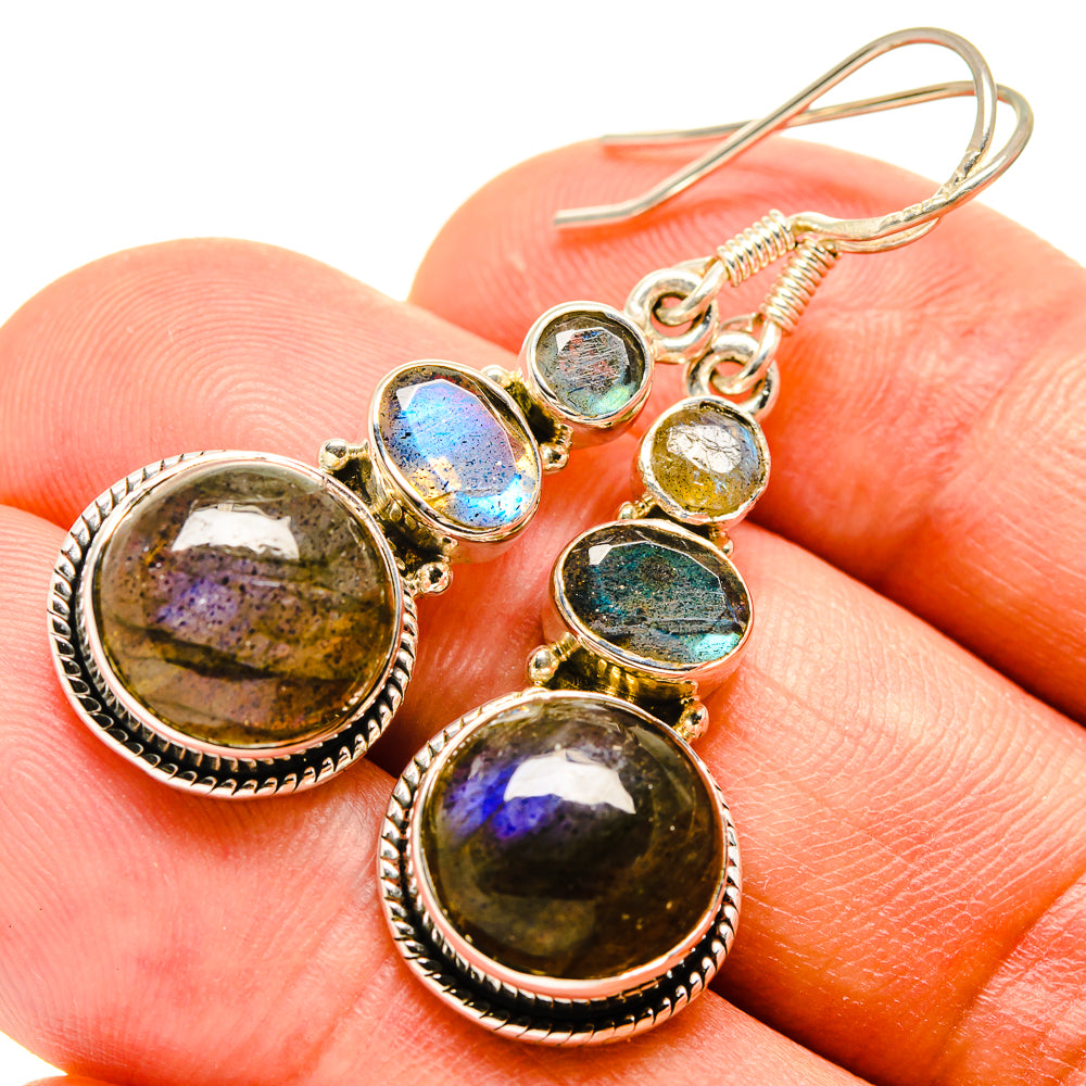 Labradorite Earrings handcrafted by Ana Silver Co - EARR414793