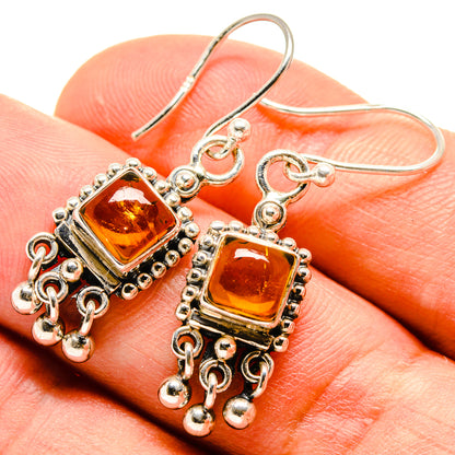 Citrine Earrings handcrafted by Ana Silver Co - EARR414794