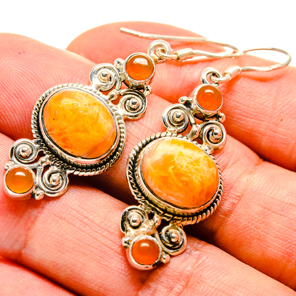 Mookaite Earrings handcrafted by Ana Silver Co - EARR414820
