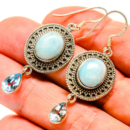 Larimar Earrings handcrafted by Ana Silver Co - EARR414830