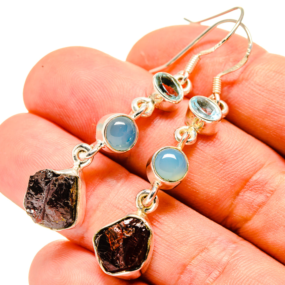 Garnet Earrings handcrafted by Ana Silver Co - EARR414832