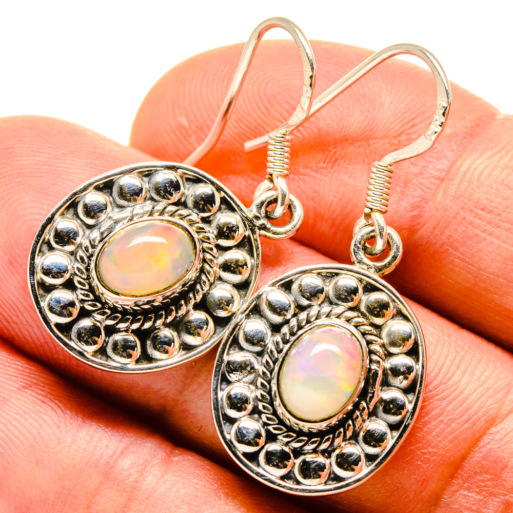 Ethiopian Opal Earrings handcrafted by Ana Silver Co - EARR414839