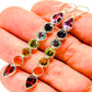 Multi-stone Rainbow Chakra Earrings handcrafted by Ana Silver Co - EARR414846