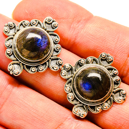 Labradorite Earrings handcrafted by Ana Silver Co - EARR414849