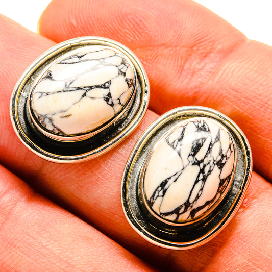 Howlite Earrings handcrafted by Ana Silver Co - EARR414852