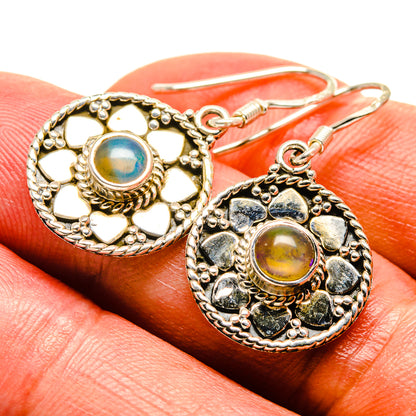 Ethiopian Opal Earrings handcrafted by Ana Silver Co - EARR414867