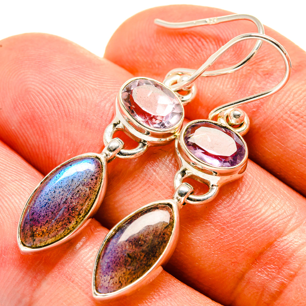 Labradorite Earrings handcrafted by Ana Silver Co - EARR414880