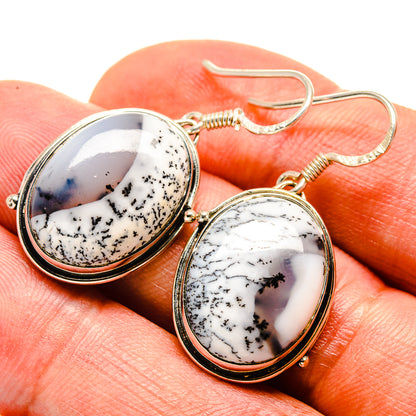 Dendritic Opal Earrings handcrafted by Ana Silver Co - EARR414886
