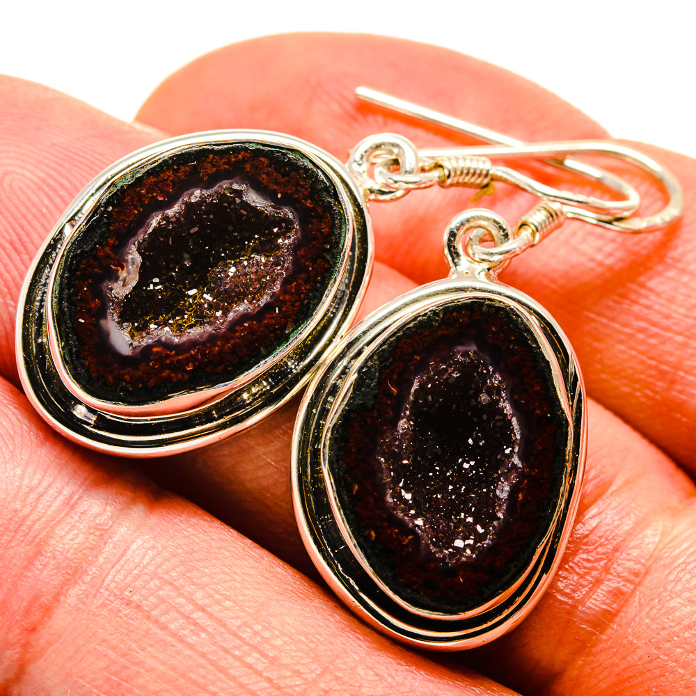 Coconut Geode Druzy Earrings handcrafted by Ana Silver Co - EARR414887