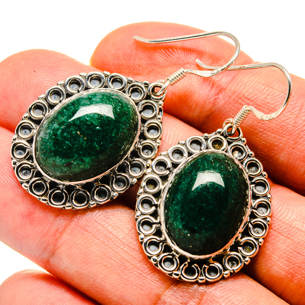 Green Aventurine Earrings handcrafted by Ana Silver Co - EARR414899
