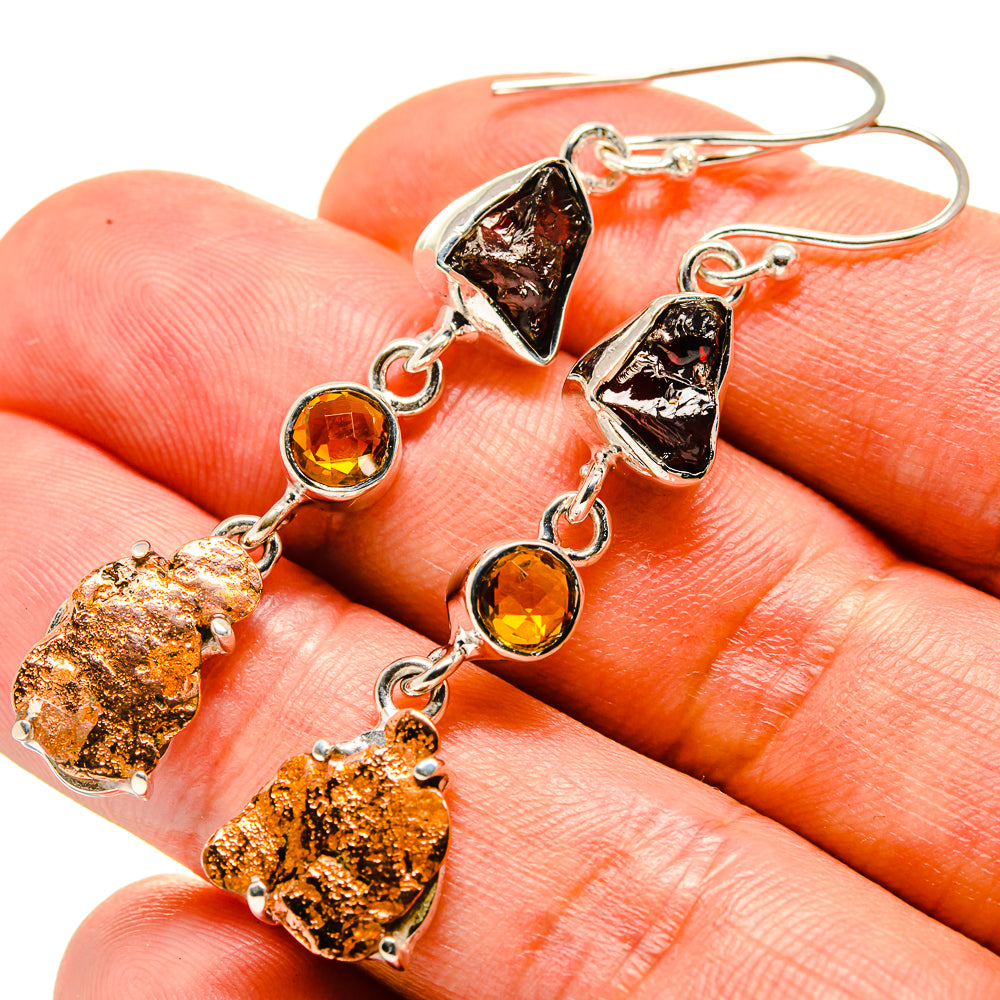 Blister Copper Earrings handcrafted by Ana Silver Co - EARR414903