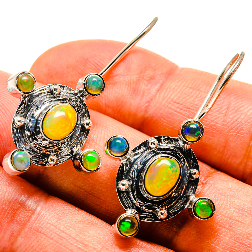 Ethiopian Opal Earrings handcrafted by Ana Silver Co - EARR414905
