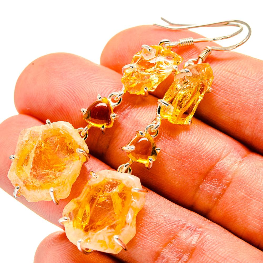 Citrine Earrings handcrafted by Ana Silver Co - EARR414907