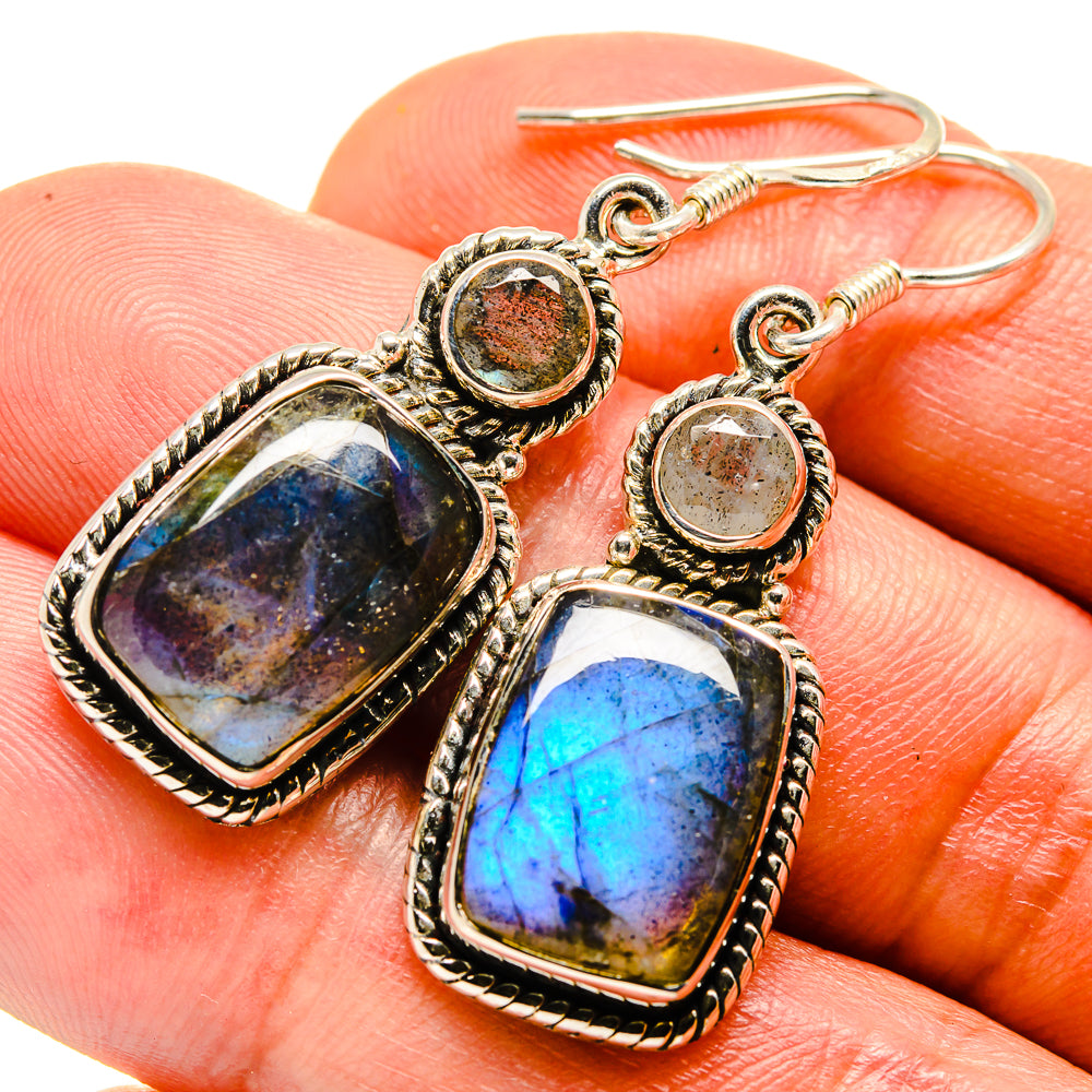Labradorite Earrings handcrafted by Ana Silver Co - EARR414913