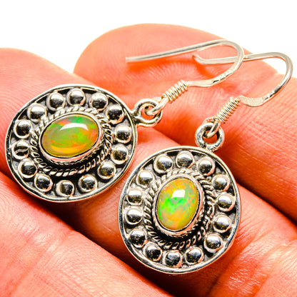 Ethiopian Opal Earrings handcrafted by Ana Silver Co - EARR414918