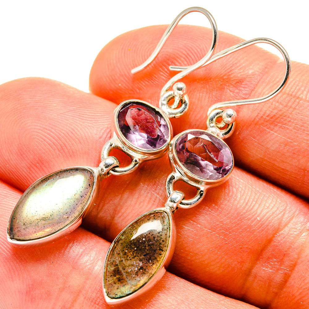 Labradorite Earrings handcrafted by Ana Silver Co - EARR414919