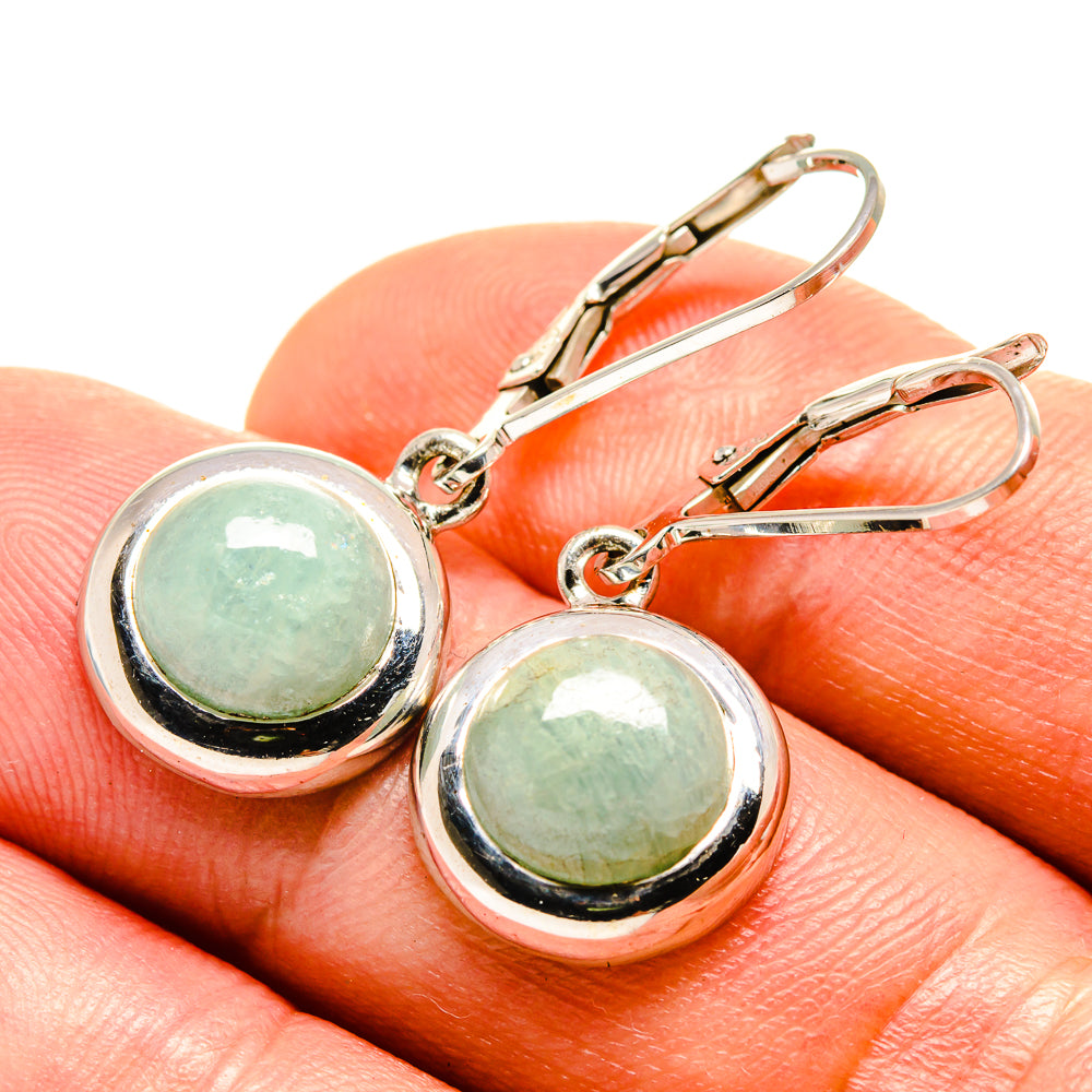 Amazonite Earrings handcrafted by Ana Silver Co - EARR414925
