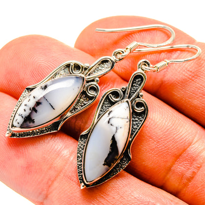 Dendritic Opal Earrings handcrafted by Ana Silver Co - EARR414928