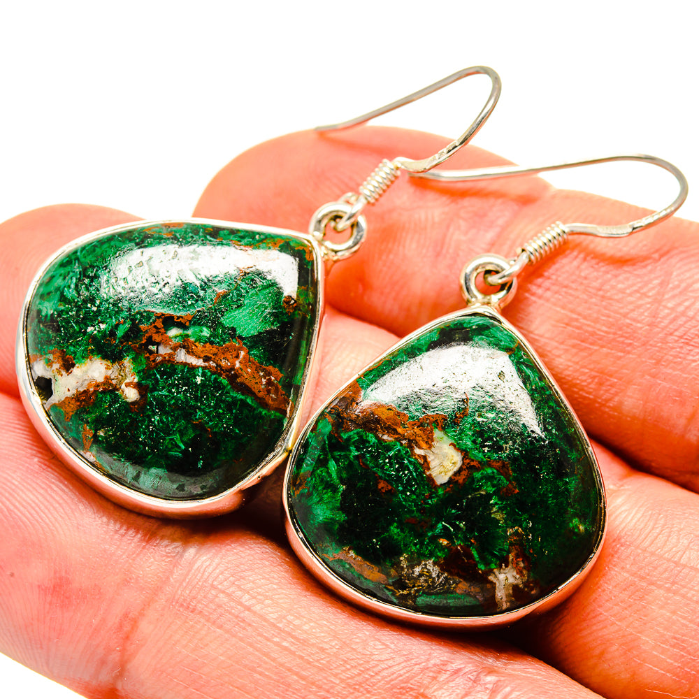 Chrysocolla Earrings handcrafted by Ana Silver Co - EARR414930