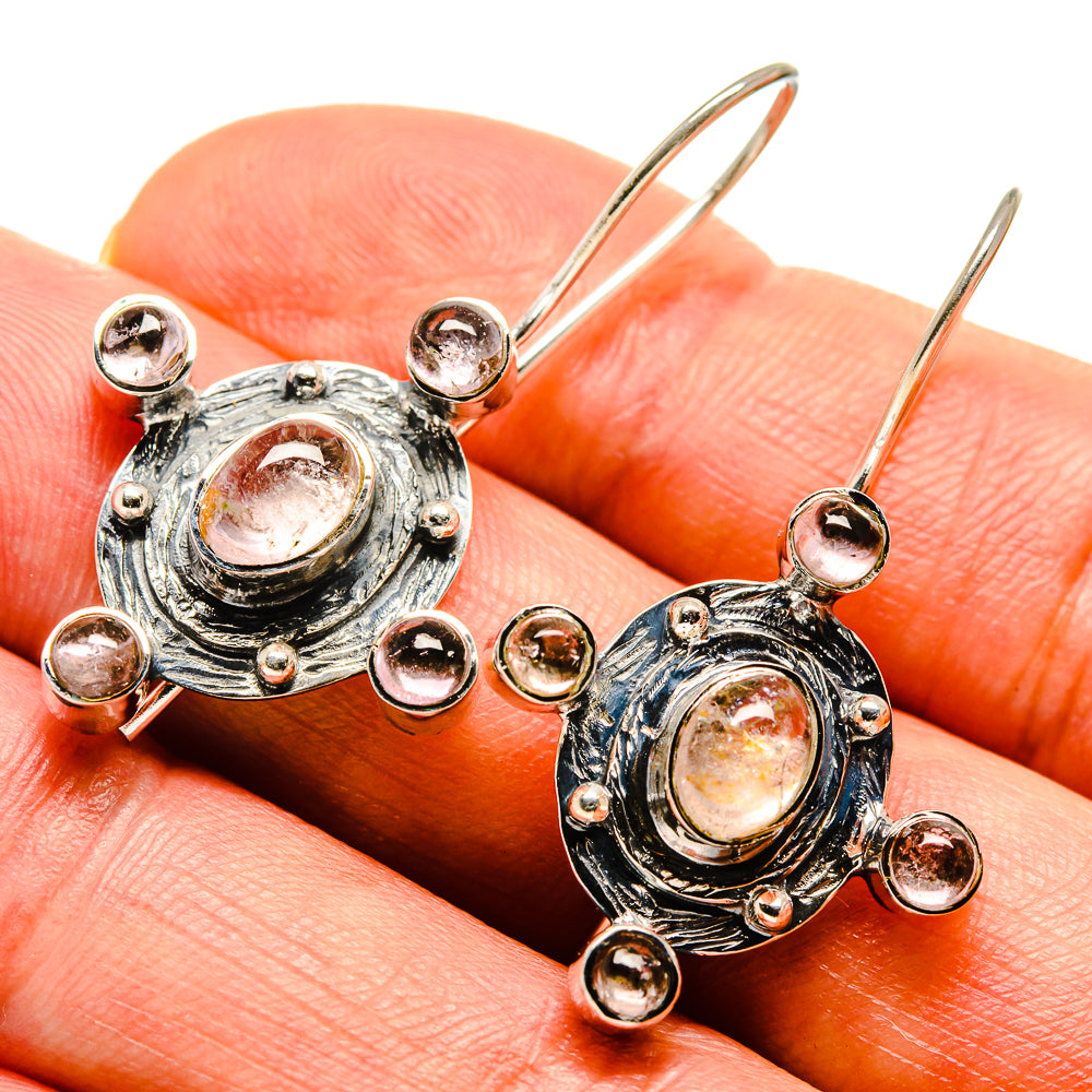 Pink Tourmaline Earrings handcrafted by Ana Silver Co - EARR414932