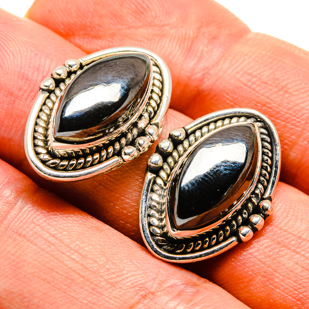 Hematite Earrings handcrafted by Ana Silver Co - EARR414937