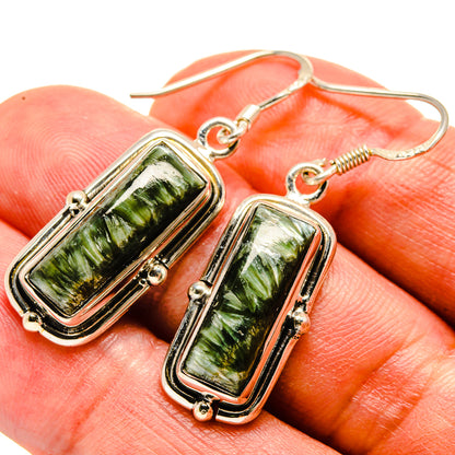 Seraphinite Earrings handcrafted by Ana Silver Co - EARR414947