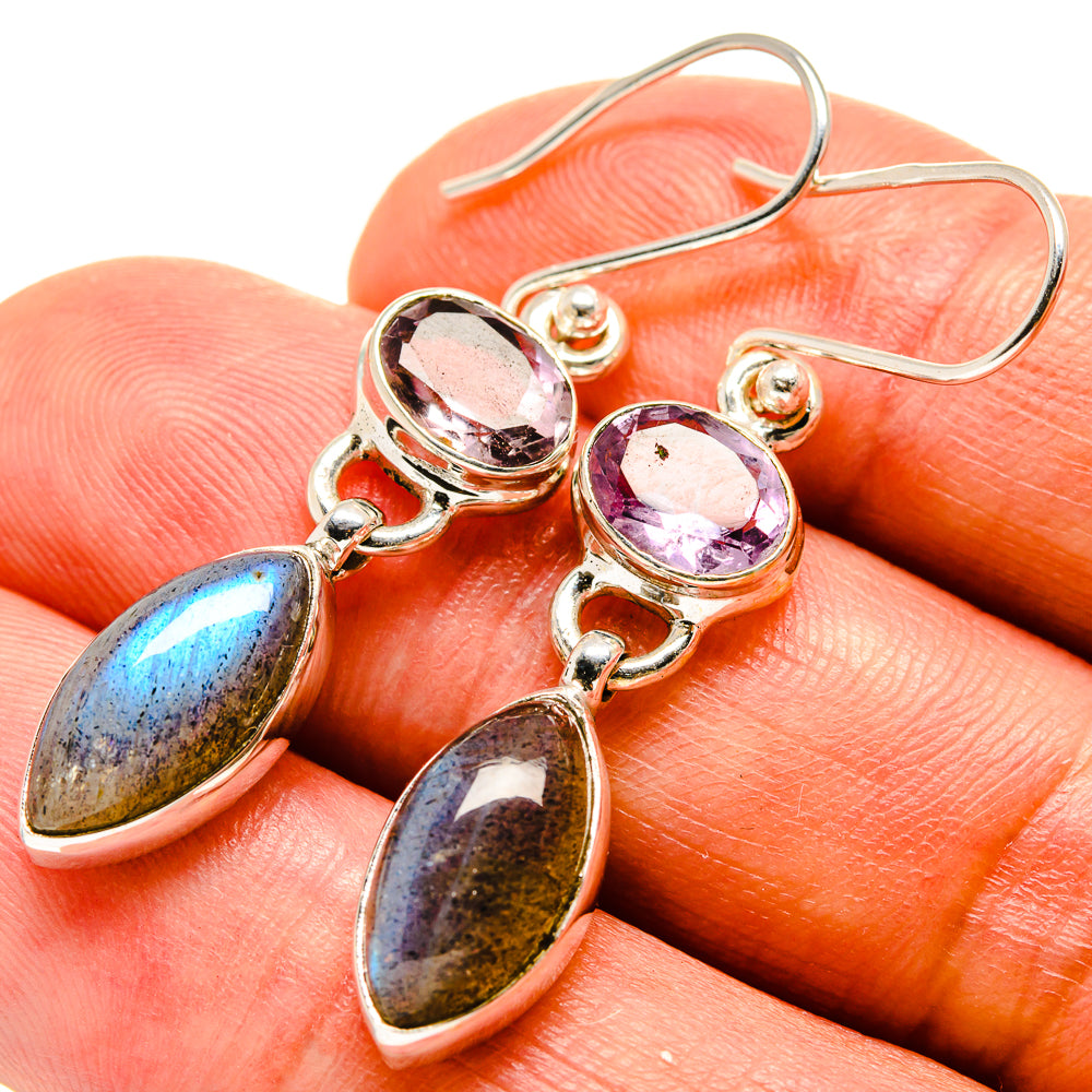 Labradorite Earrings handcrafted by Ana Silver Co - EARR414959