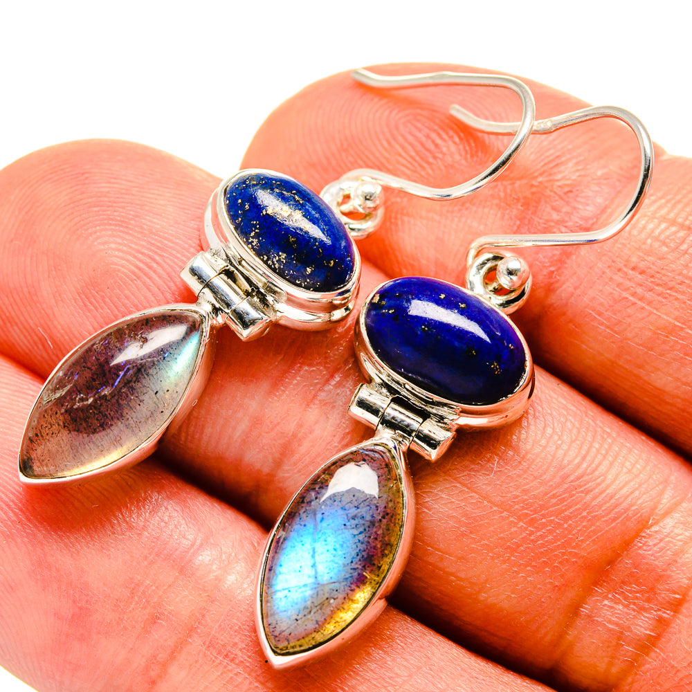 Labradorite Earrings handcrafted by Ana Silver Co - EARR414963