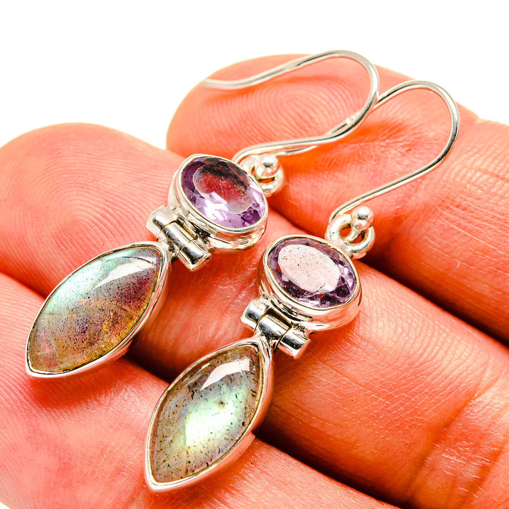 Labradorite Earrings handcrafted by Ana Silver Co - EARR414971