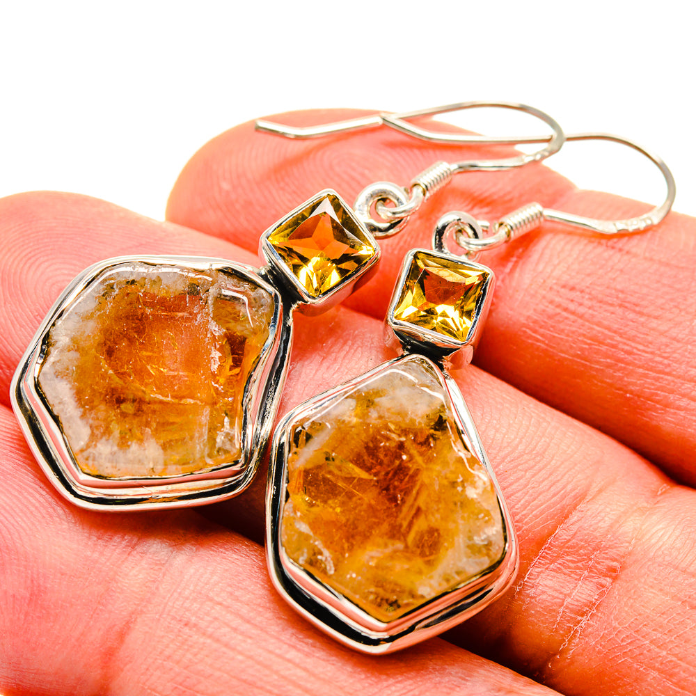 Citrine Earrings handcrafted by Ana Silver Co - EARR414973