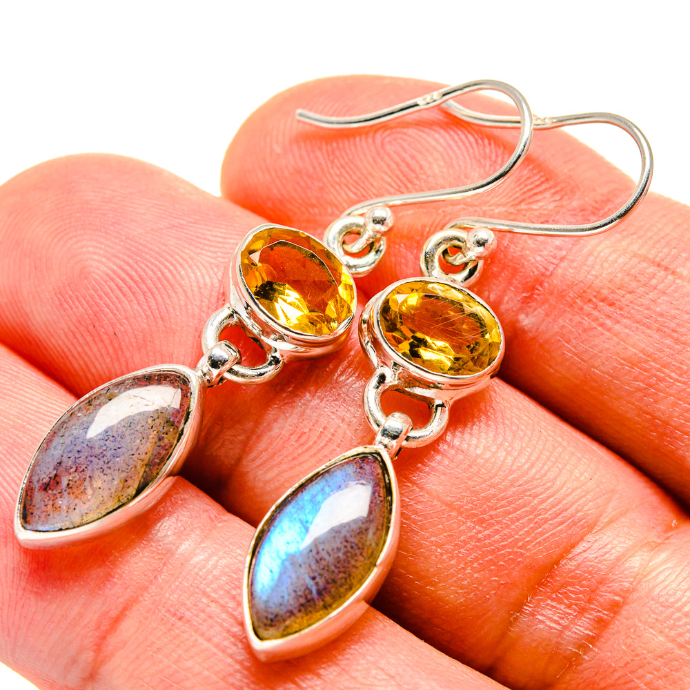 Labradorite Earrings handcrafted by Ana Silver Co - EARR414976