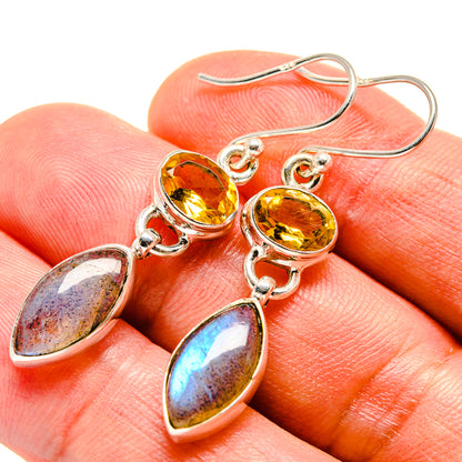 Labradorite Earrings handcrafted by Ana Silver Co - EARR414976